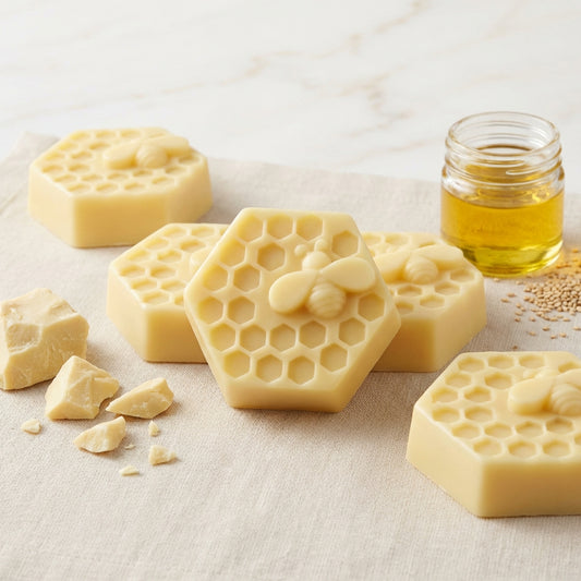 Pure Beeswax Lotion Bar – 2 oz | Organic Cocoa Butter & Sesame Oil Moisturizer
