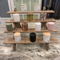 DIY Craft Fair Display Shelf Plans | 4-Tier Wooden Shelf for Candles, Honey, Jars & More | PDF Download