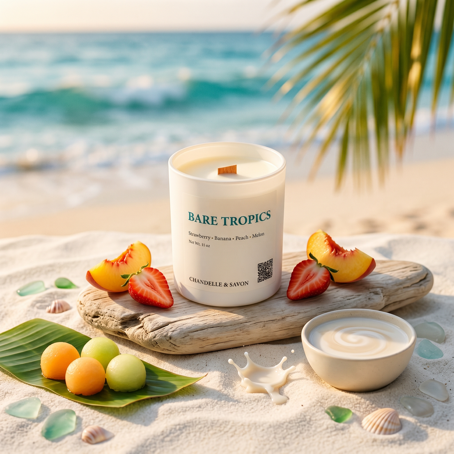 Bare Tropics Signature Wood Wick Candle