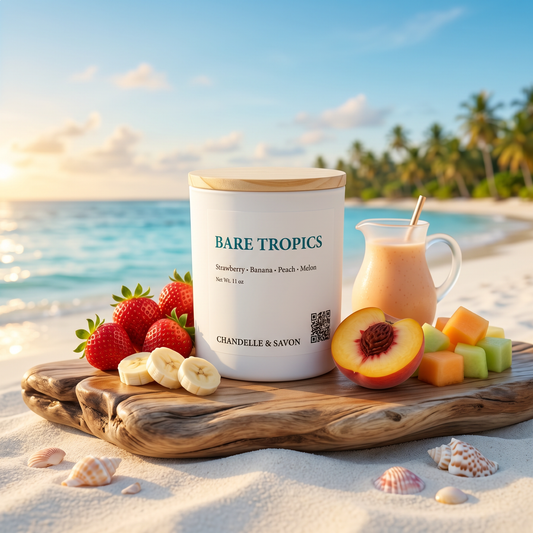 Bare Tropics Signature Wood Wick Candle