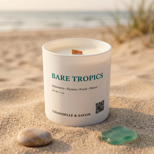 Bare Tropics Signature Wood Wick Candle