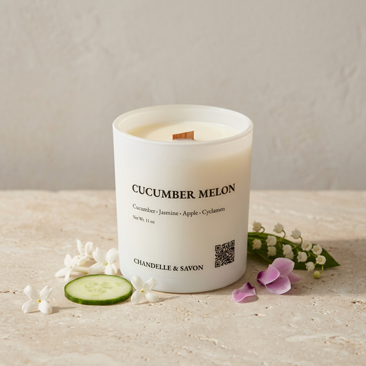 Cucumber Melon Signature Wood Wick Candle