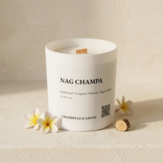 Nag Champa Signature Wood Wick Candle