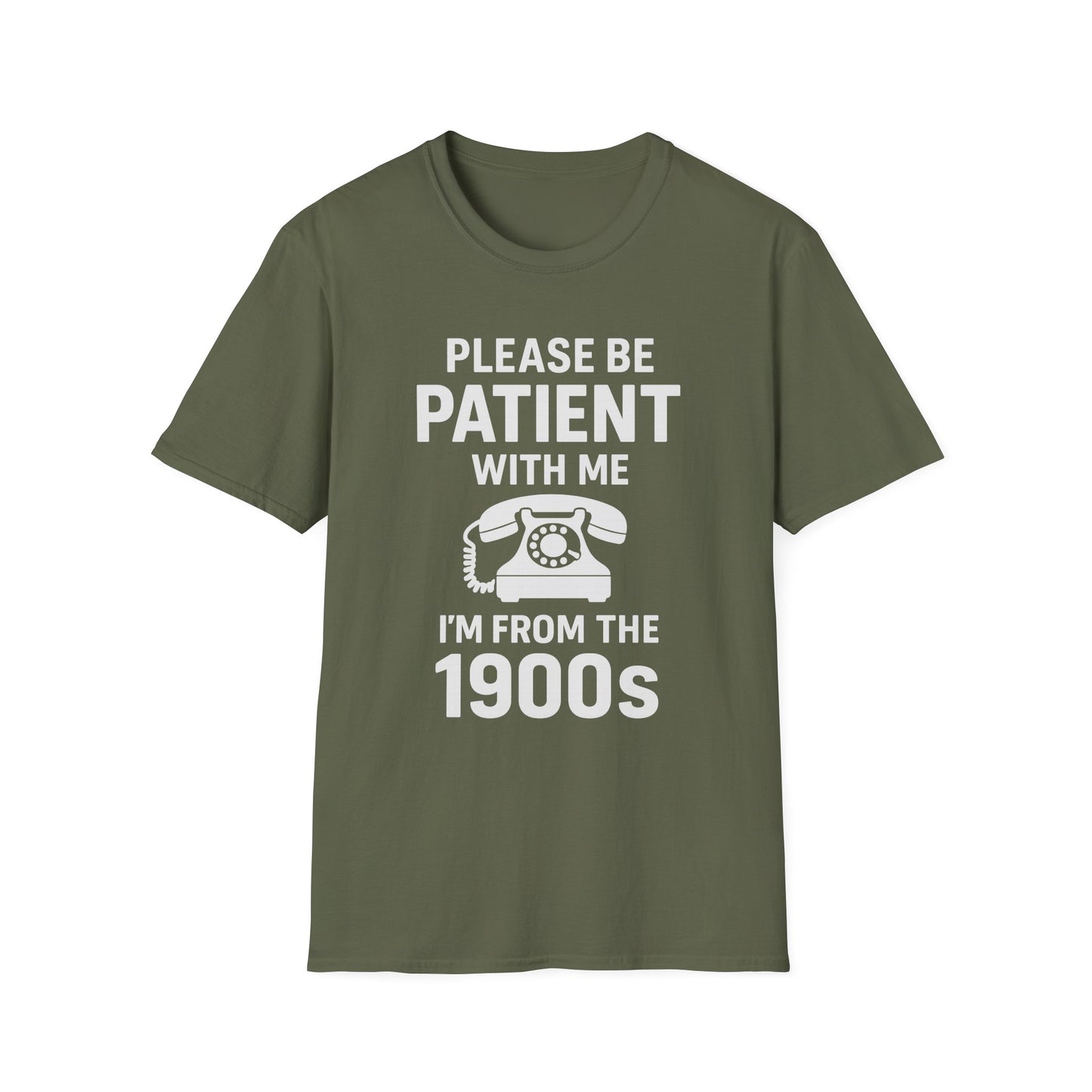 Please Be Patient With Me I'm From The 1900s T-Shirt | Retro Rotary Phone Shirt