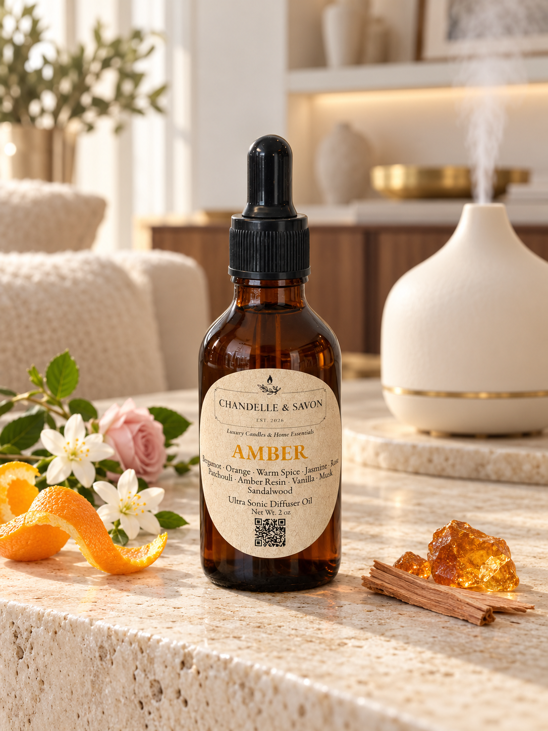 Amber Ultrasonic Diffuser Oil