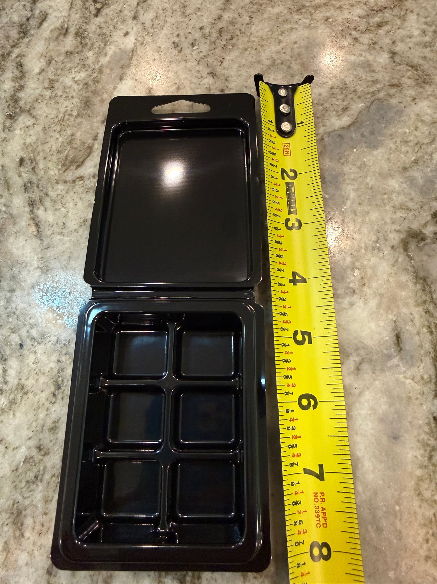Black Wax Melt Clamshell Molds - By Chandelle & Savon