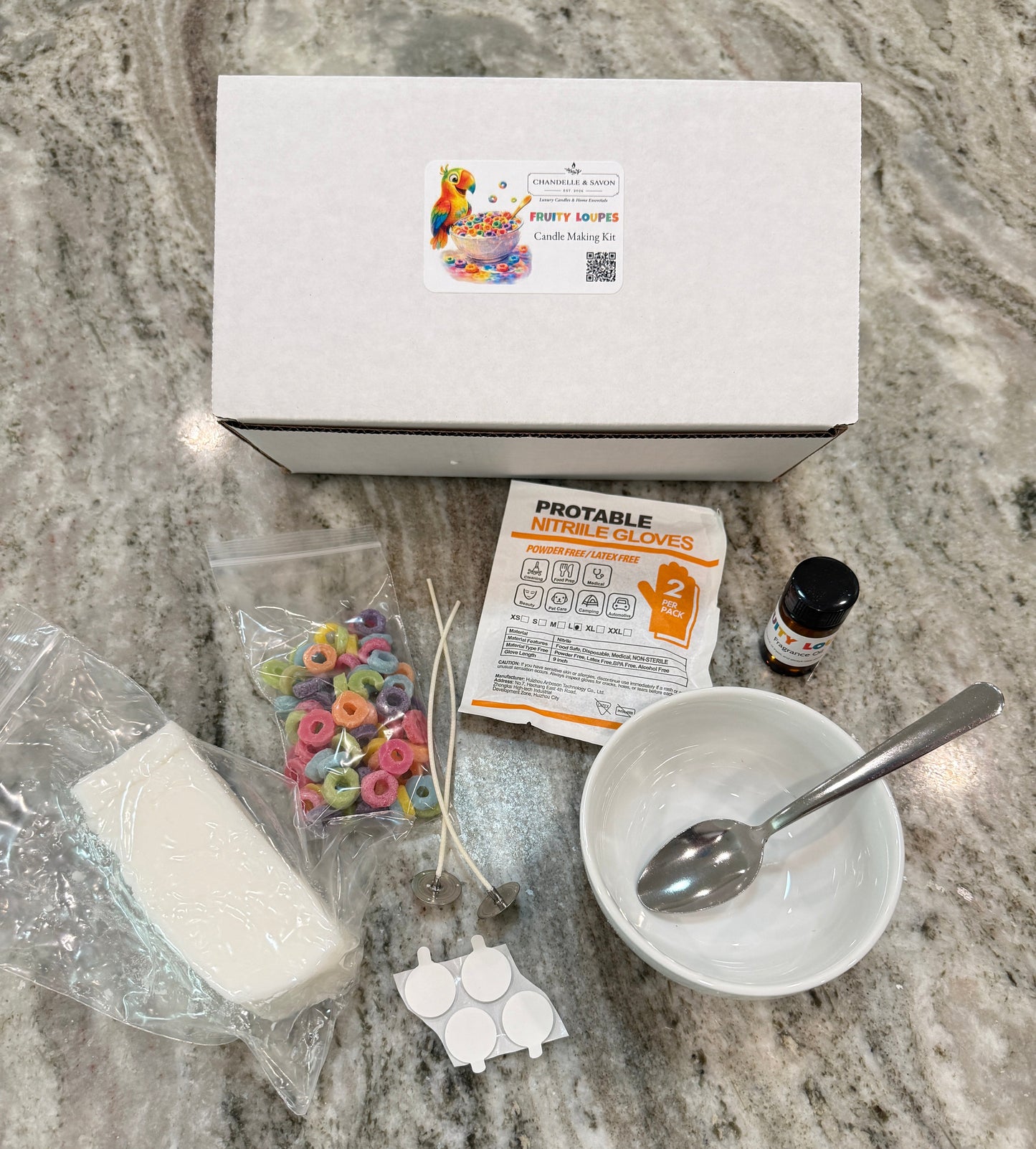 Fruity Loupes Cereal Bowl Candle Making Kit