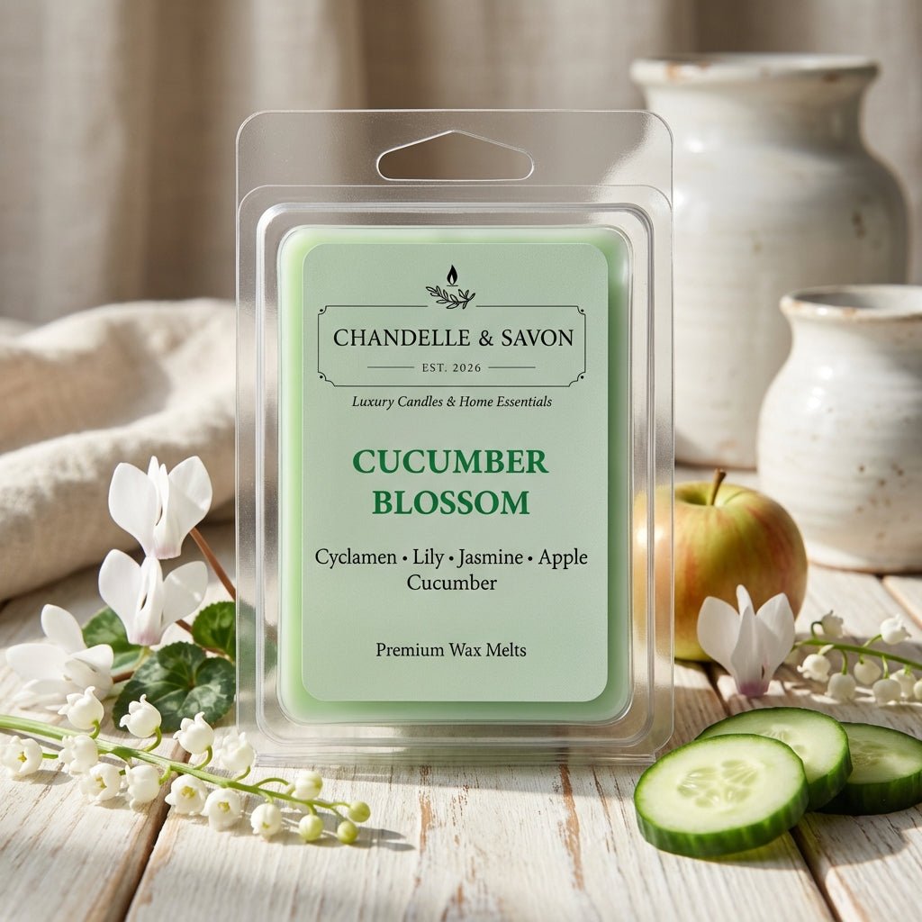 Cucumber Blossom Premium Wax Melts by Chandelle & Savon