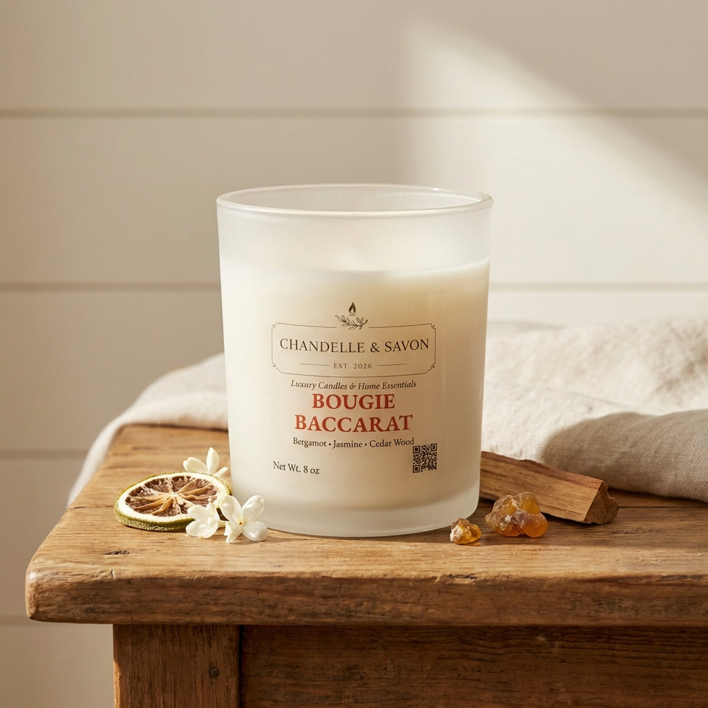 Bougie Baccarat Signature Candle by Chandelle & Savon