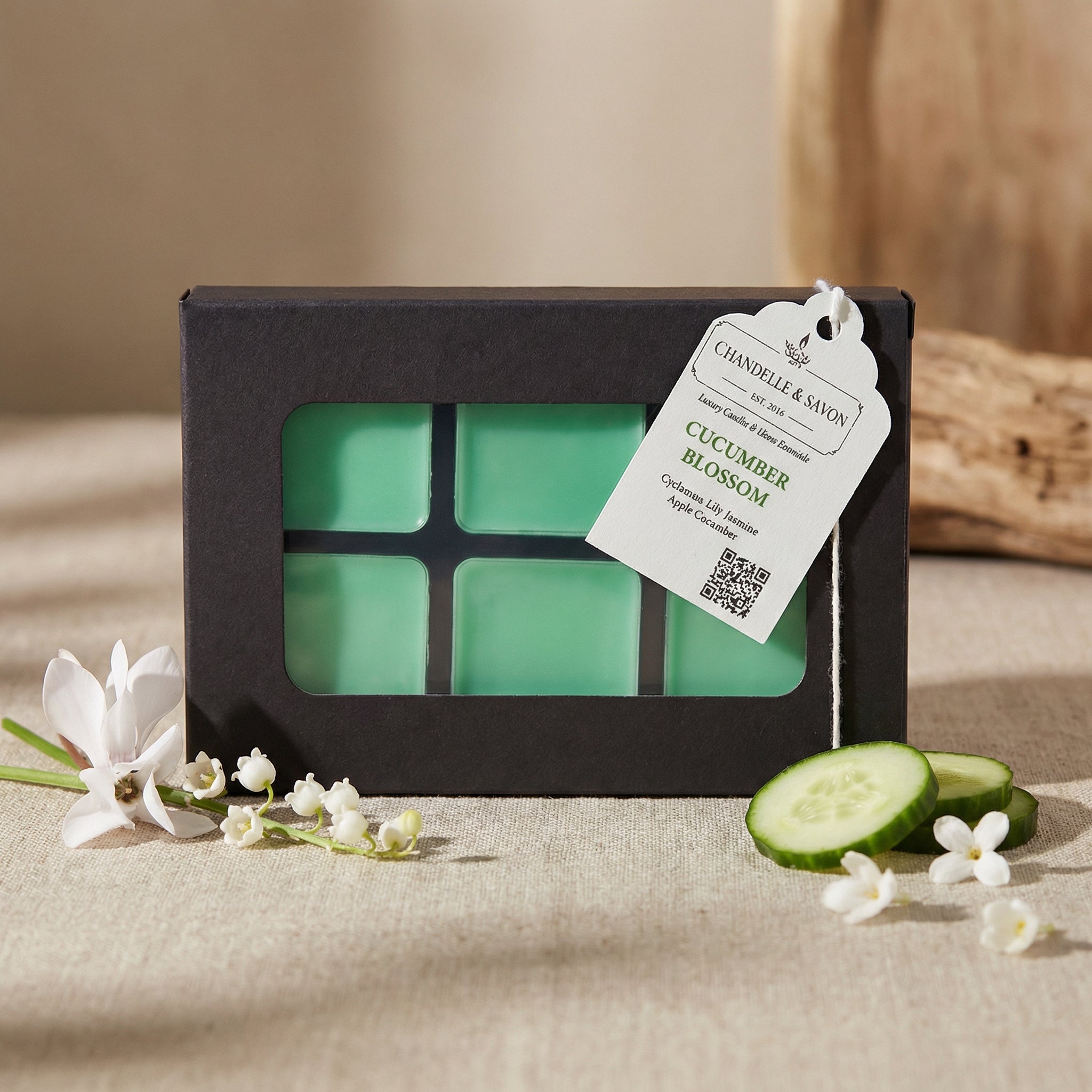 Cucumber Blossom Premium Wax Melts by Chandelle & Savon