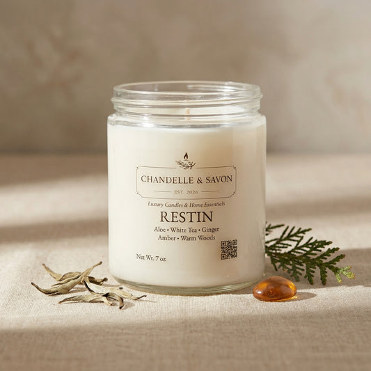 Restin Signature Candle by Chandelle & Savon Inspired by Westin® Hotels 7oz