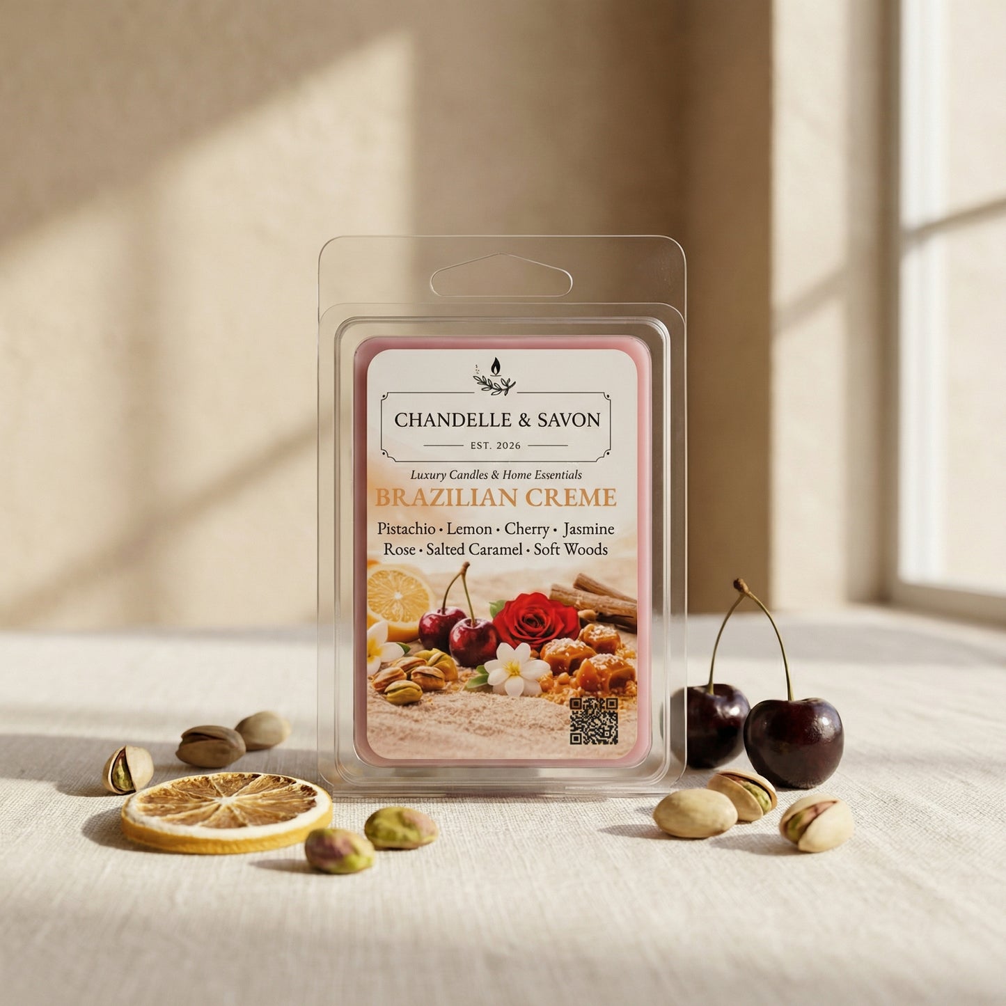 Brazilian Creme Premium Wax Melts by Chandelle & Savon