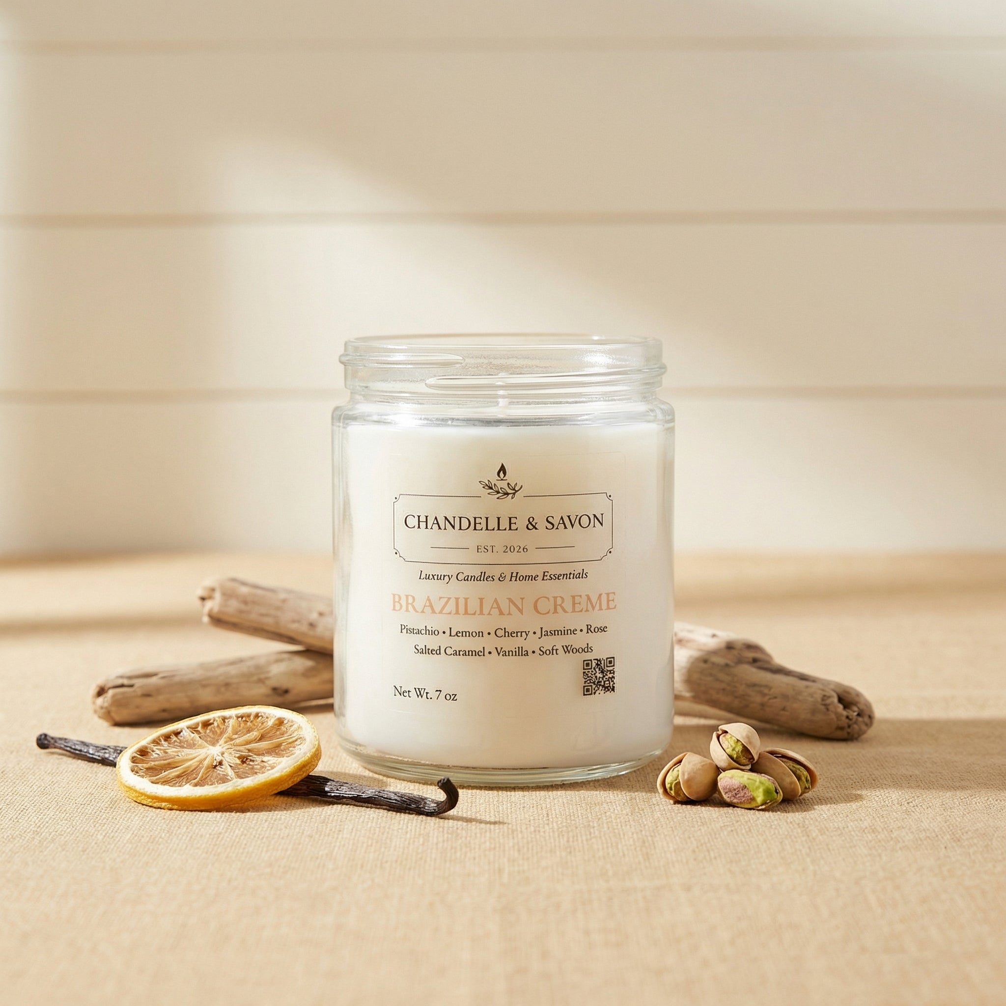 Brazilian Cream Signature Candle by Chandelle & Savon
