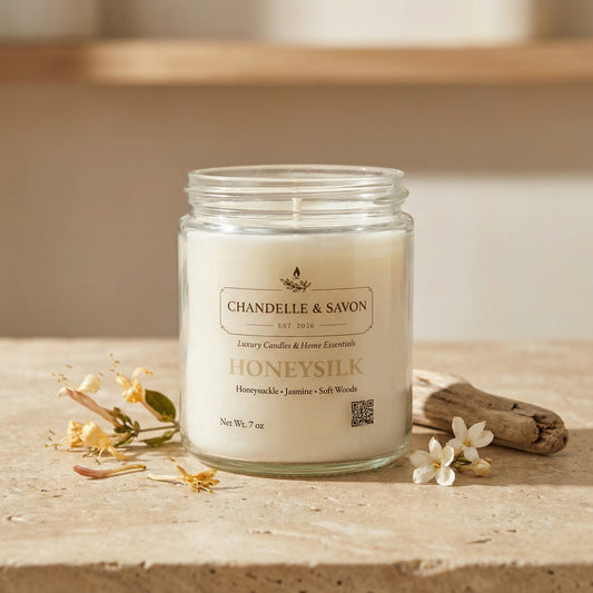 HoneySilk Signature Candle by Chandelle & Savon