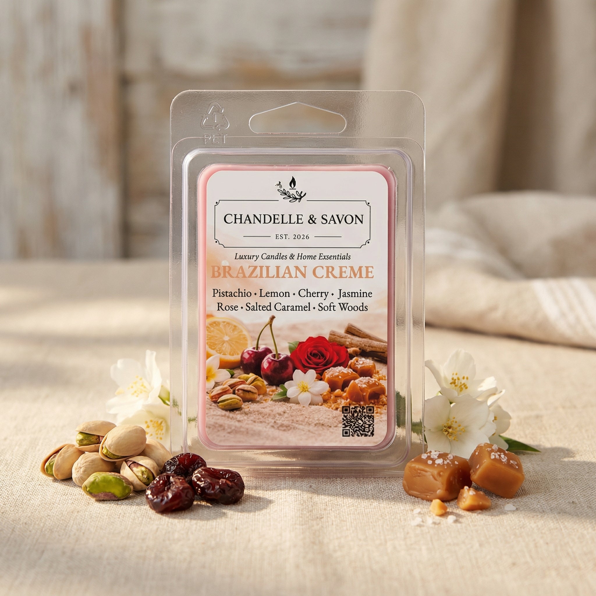 Brazilian Creme Premium Wax Melts by Chandelle & Savon