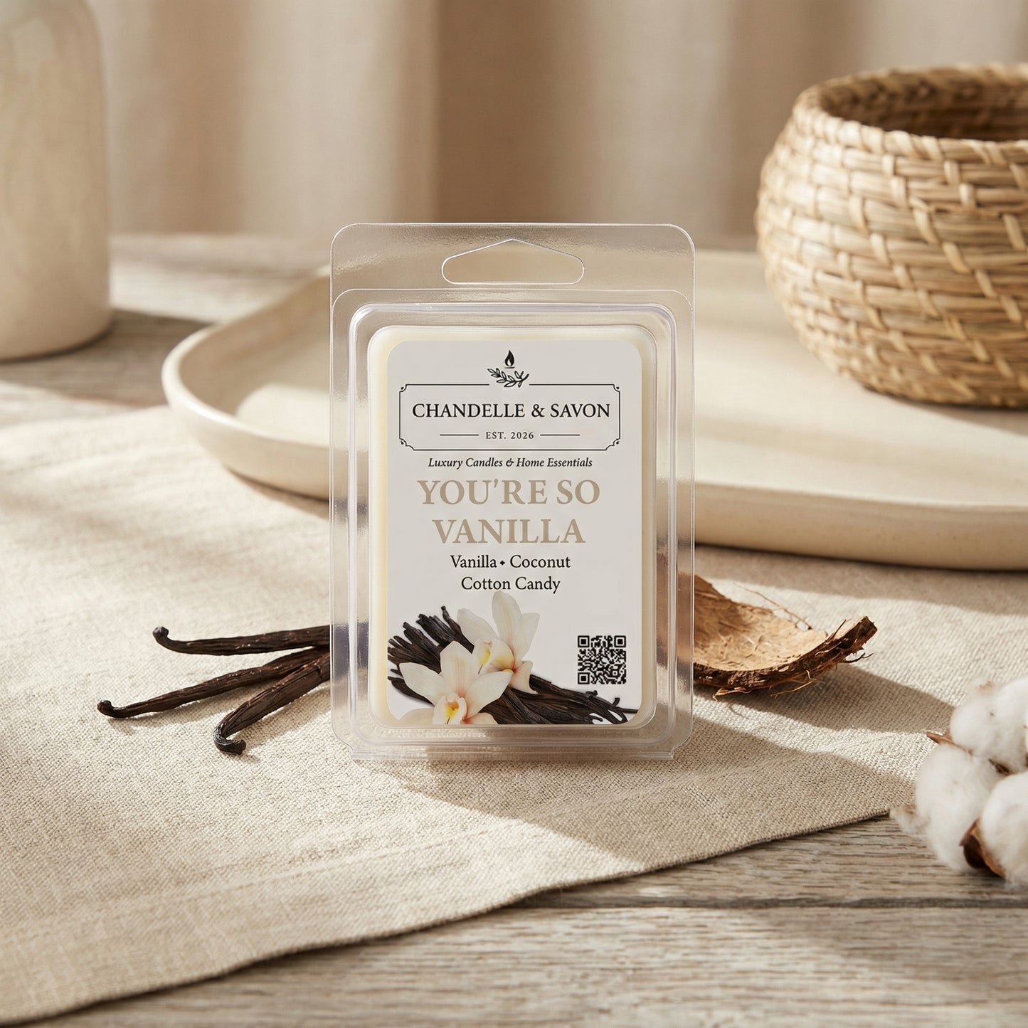 You’re So Vanilla Premium Wax Melts by Chandelle & Savon