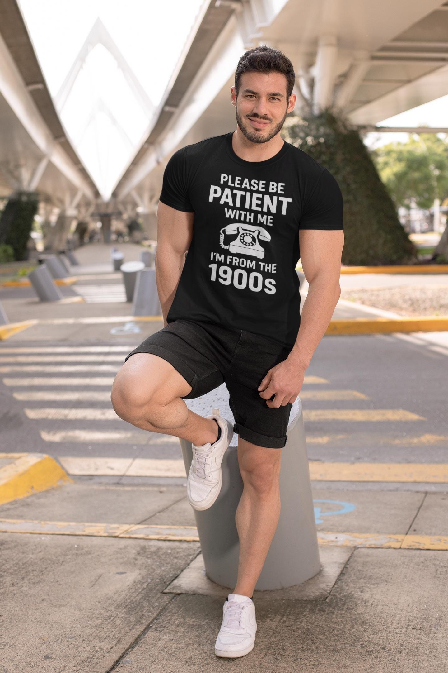 Please Be Patient With Me I'm From The 1900s T-Shirt | Retro Rotary Phone Shirt