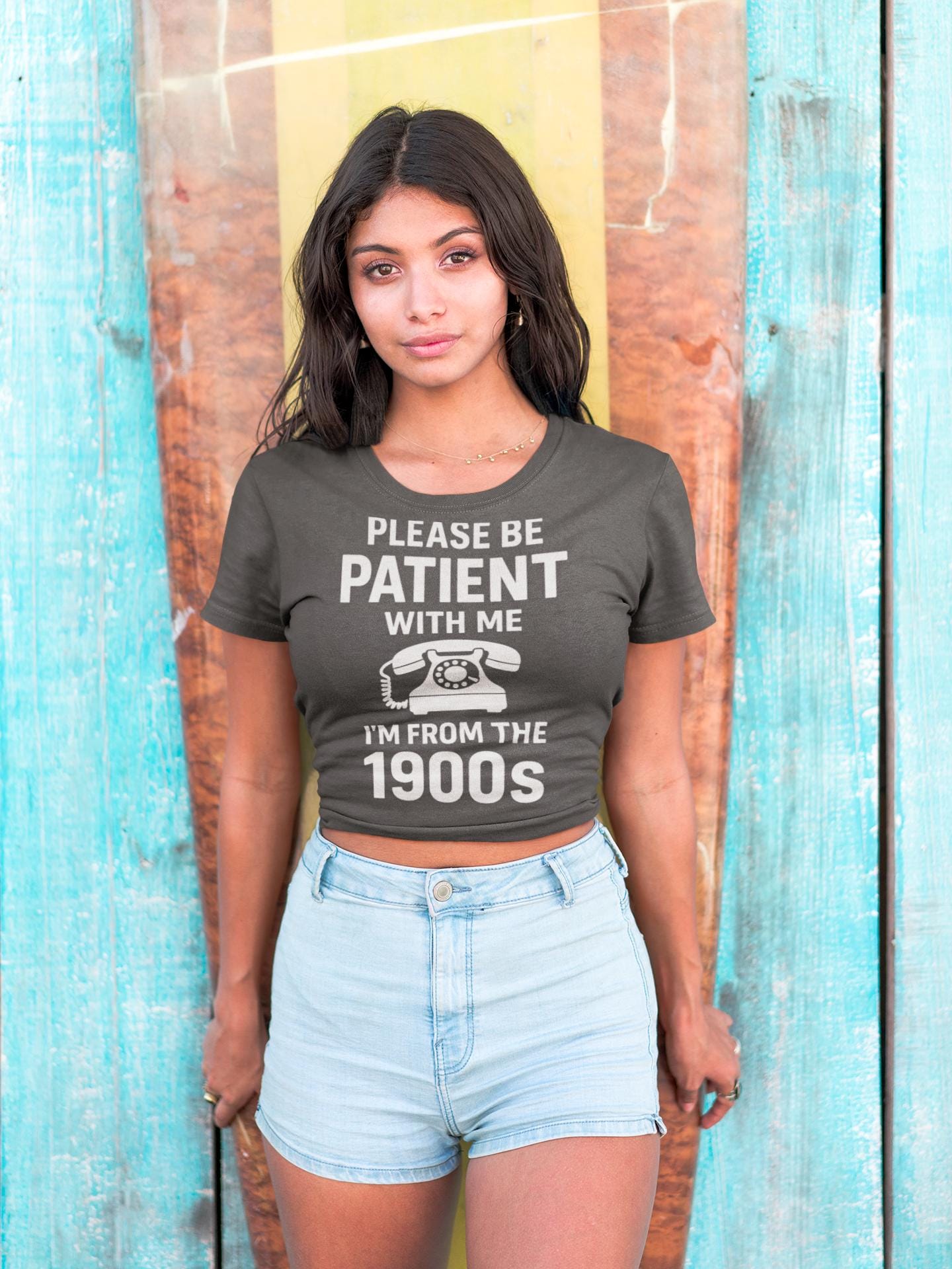 Please Be Patient With Me I'm From The 1900s T-Shirt | Retro Rotary Phone Shirt