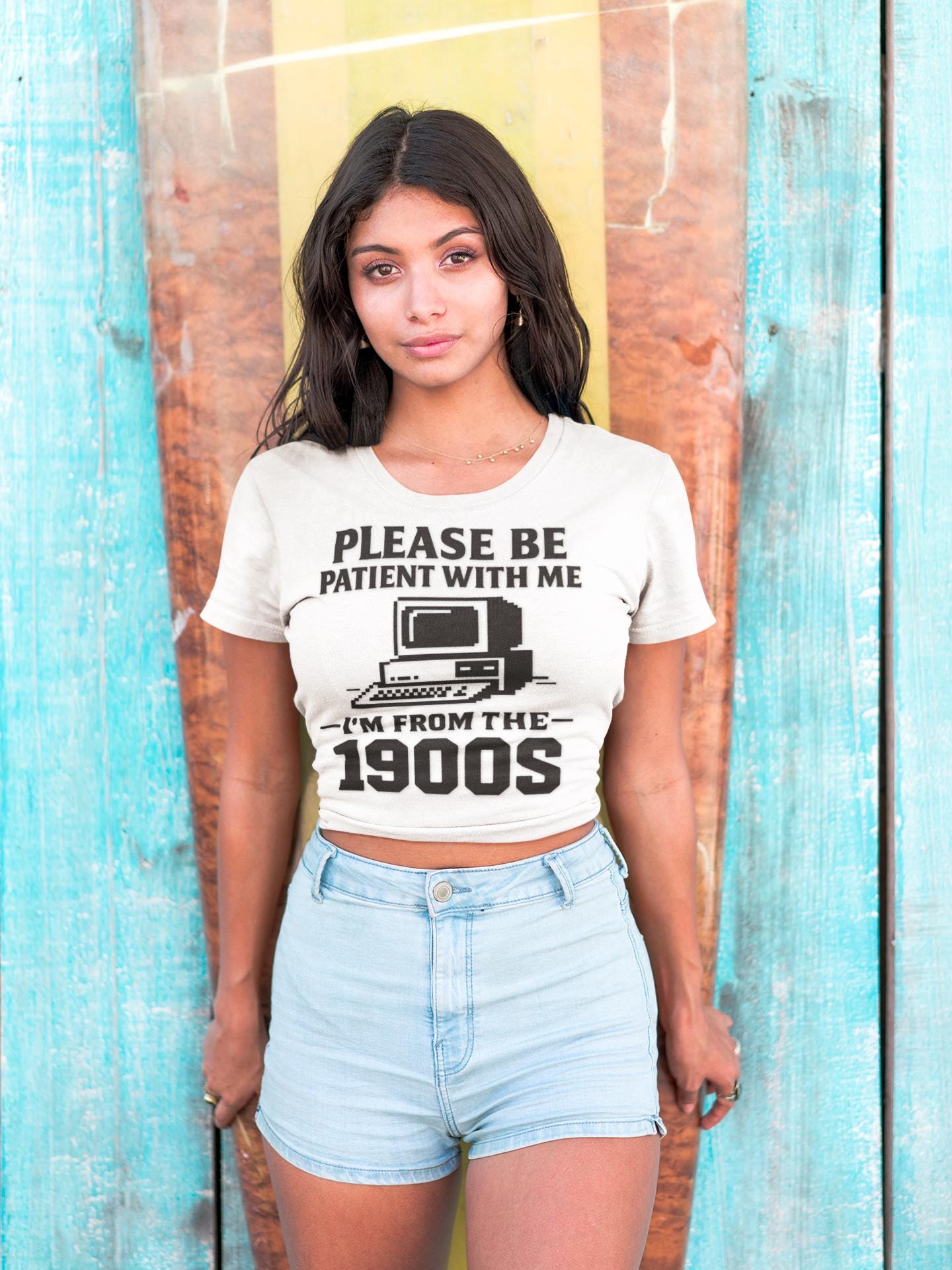 Please Be Patient With Me I'm From The 1900s T-Shirt | Vintage Computer Retro Tee