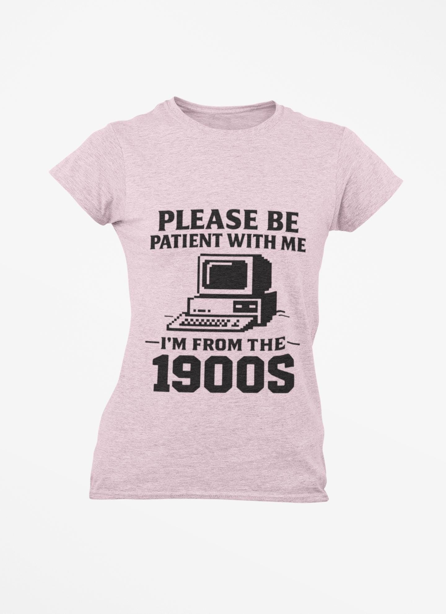 Please Be Patient With Me I'm From The 1900s T-Shirt | Vintage Computer Retro Tee