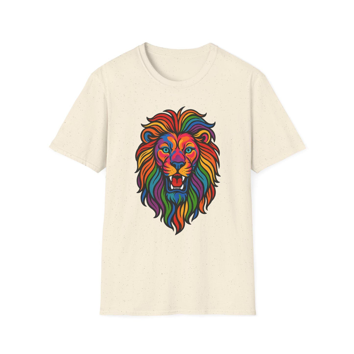 Rainbow Lion T-Shirt | Psychedelic Pop Art, Leo Zodiac