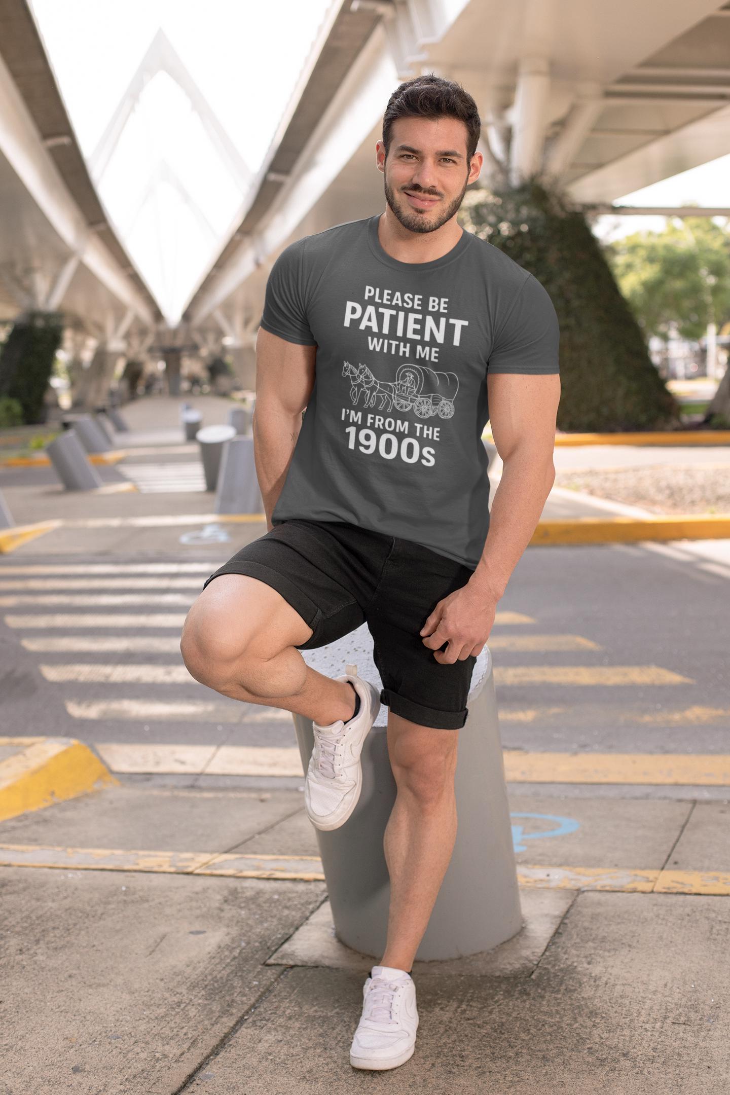 Please Be Patient With Me I'm From The 1900s T-Shirt | Vintage Wagon Graphic