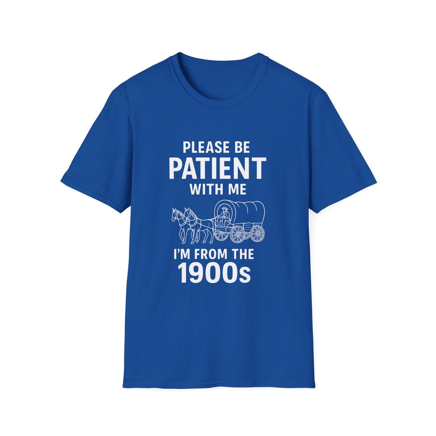 Please Be Patient With Me I'm From The 1900s T-Shirt | Vintage Wagon Graphic