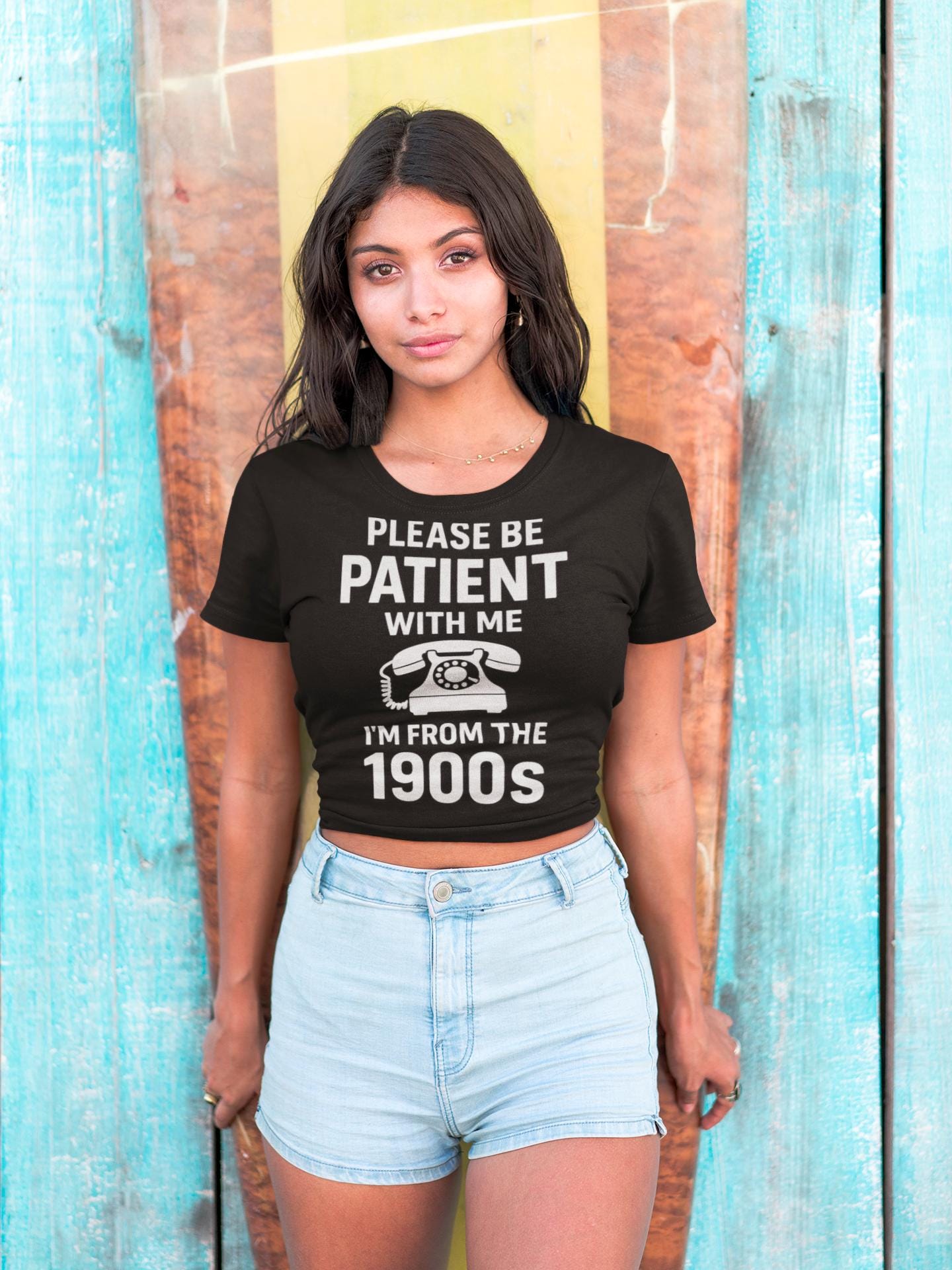 Please Be Patient With Me I'm From The 1900s T-Shirt | Retro Rotary Phone Shirt