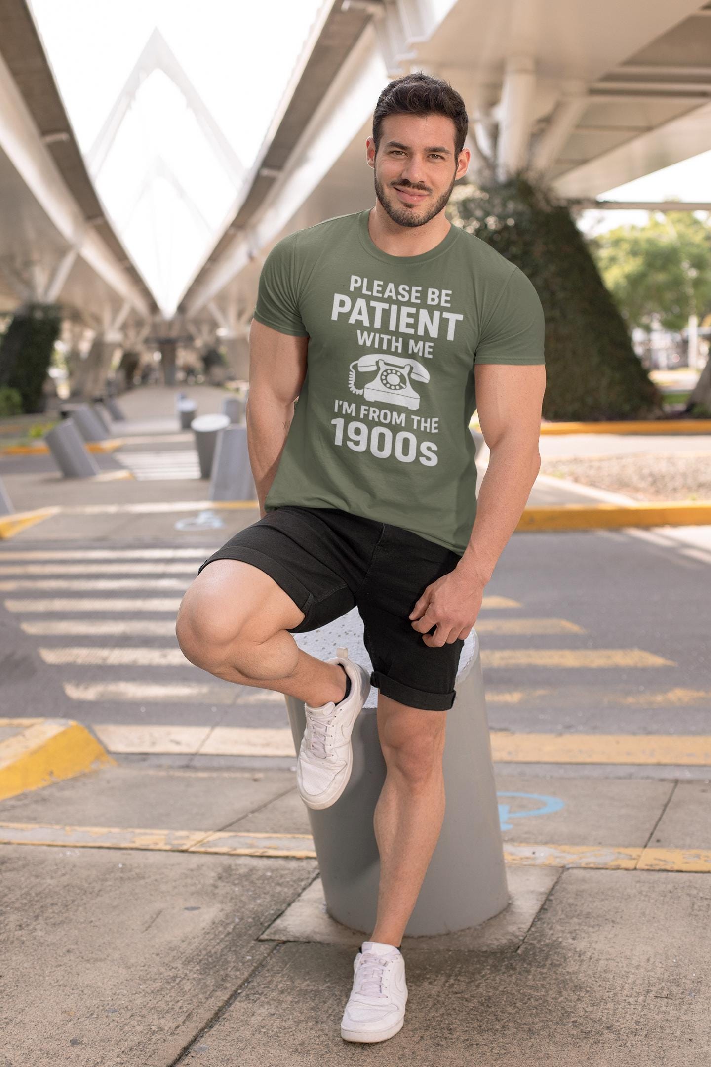 Please Be Patient With Me I'm From The 1900s T-Shirt | Retro Rotary Phone Shirt