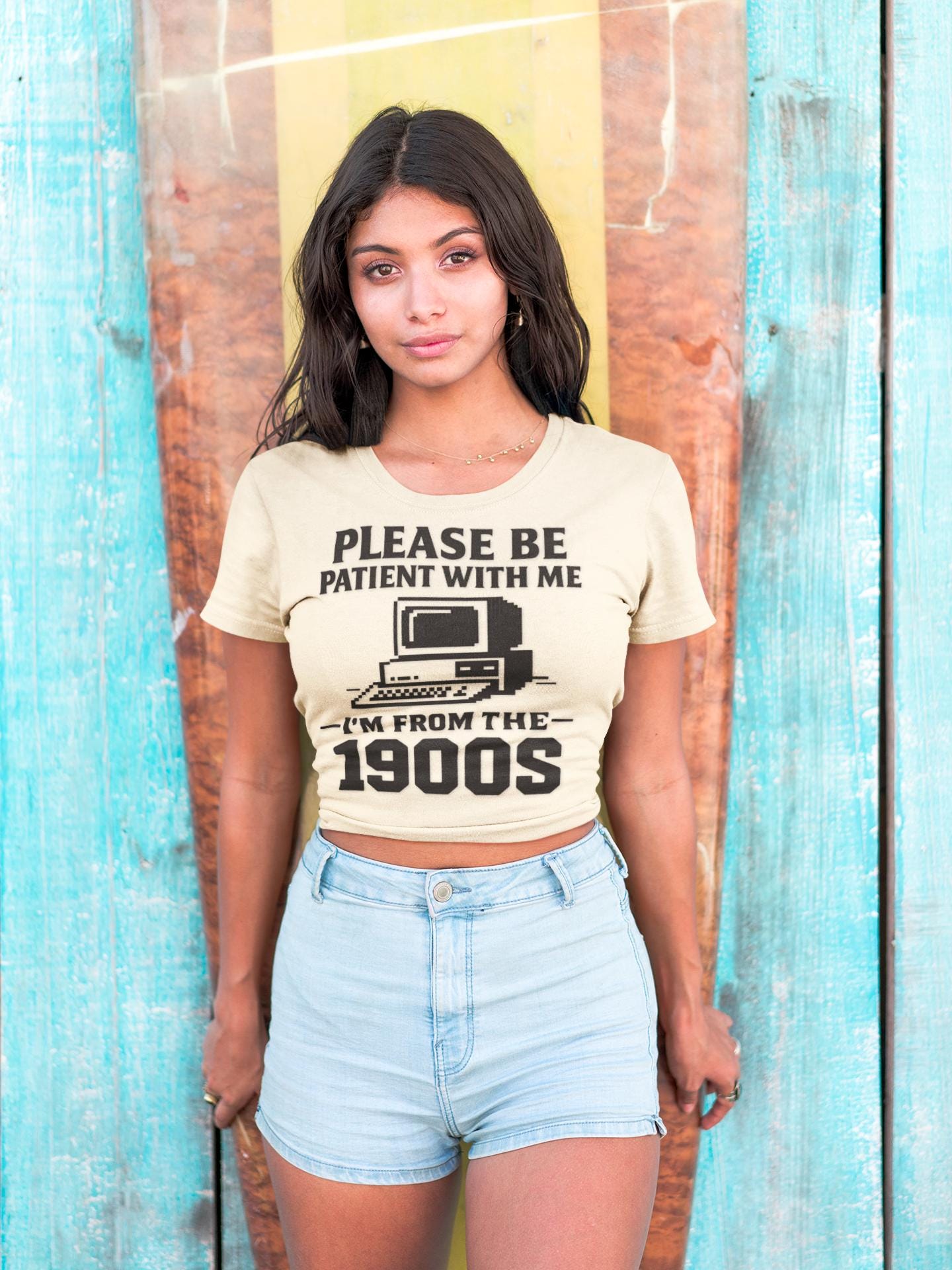Please Be Patient With Me I'm From The 1900s T-Shirt | Vintage Computer Retro Tee